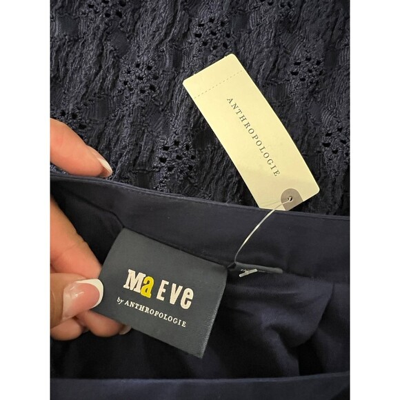 Anthropologie Maeve Eyelet Mini Dress Size Extra Small MSRP: $140 - Picture 8 of 10